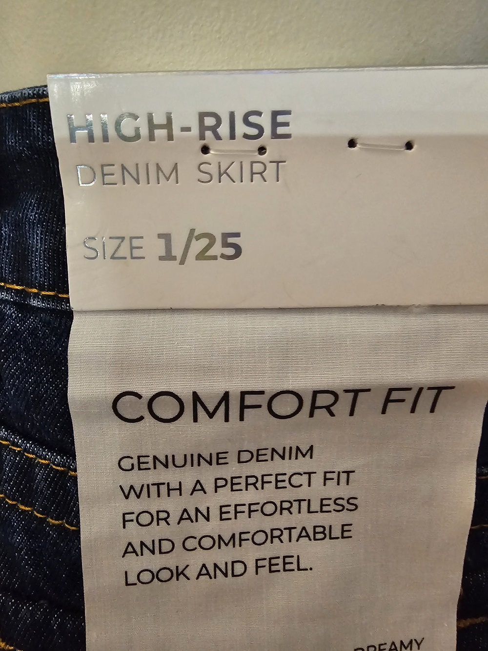 Women's Dark Blue Denim Mini Skirt - Picture 7 of 10